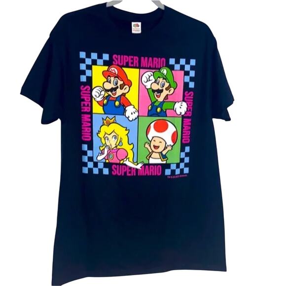 Super Mario Brothers Cotton Tee Shirt Size Medium - Picture 1 of 3